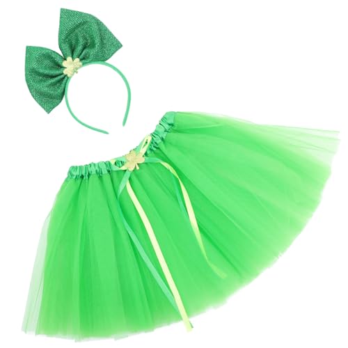 Homoyoyo Patrick's Day Kostüm Mädchen Teiliges Patricks Day Outfit mit Grünem Tüllrock und Schleifen Stirnband Bequemes Material für Karneval Party Bühne Cosplay Geschenkidee Homoyoyo Patrick's Day Kostüm Mädchen Teiliges Patricks Day Outfit mit Grünem Tüllrock und Schleifen Stirnband Bequemes Material für Karneval Party Bühne Cosplay Geschenkidee von Homoyoyo