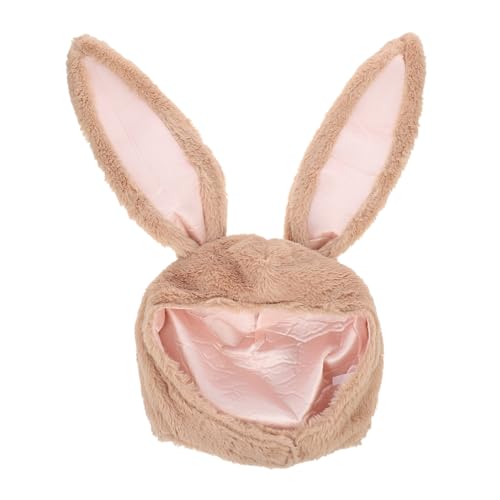 Homoyoyo Plüsch Hasenohren Kapuze mit Verstellbarem Kinnverschluss Flauschiges Cosplay Kostüm Zubehör für Weihnachten und Karneval Brauner Bunny Hut für Damen und Jugendliche Homoyoyo Plüsch Hasenohren Kapuze mit Verstellbarem Kinnverschluss Flauschiges Cosplay Kostüm Zubehör für Weihnachten und Karneval Brauner Bunny Hut für Damen und Jugendliche von Homoyoyo