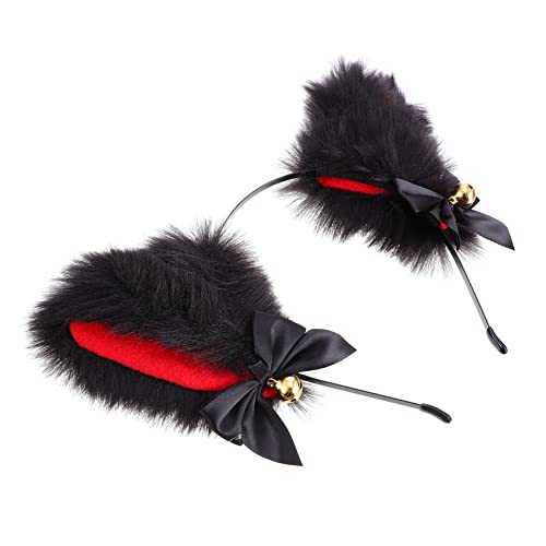 Homoyoyo Plüsch Katzenohren Haarreif mit Glocken und Schleife Weicher Cosplay Stirnband für Damen und Mädchen Bequemes Party Accessoire für Halloween Karneval Valentinstag und Geburtstage Homoyoyo Plüsch Katzenohren Haarreif mit Glocken und Schleife Weicher Cosplay Stirnband für Damen und Mädchen Bequemes Party Accessoire für Halloween Karneval Valentinstag und Geburtstage von Homoyoyo