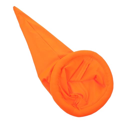 Homoyoyo Prop-Hut Feiertagshut Neuheit Weihnachtsmütze Märchenkostüm-Requisite Gnome-Partyhüte Halloween Feiertagsaccessoire Gnom Kostüm Zwergenkostüm für Zwerg Hüte Polyester Orange von Homoyoyo