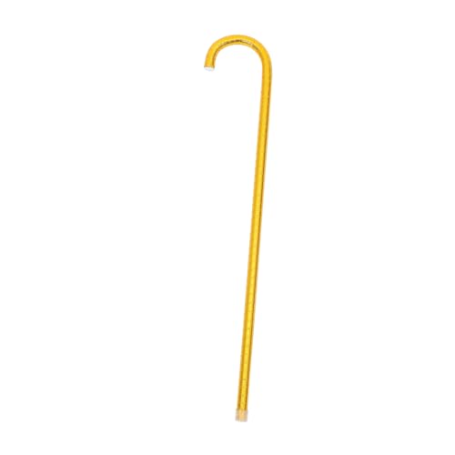 Homoyoyo Rollenspiel-Krücken Festival Partydekoration Tanzzubehör Tanz Accessoire Tanzaufführungsstock Kostümpersonal Trick Halloween-Cosplay-Zubehör Cane Cosplay Prop PVC Golden von Homoyoyo