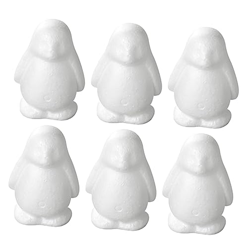 Homoyoyo Styropor Pinguin Figuren Set – 6 Stück DIY Schaum Tierfiguren Für Weihnachten - Hochzeiten Und Feste – Perfekt Für Kreative Schulprojekte Und Festliche Dekoration von Homoyoyo