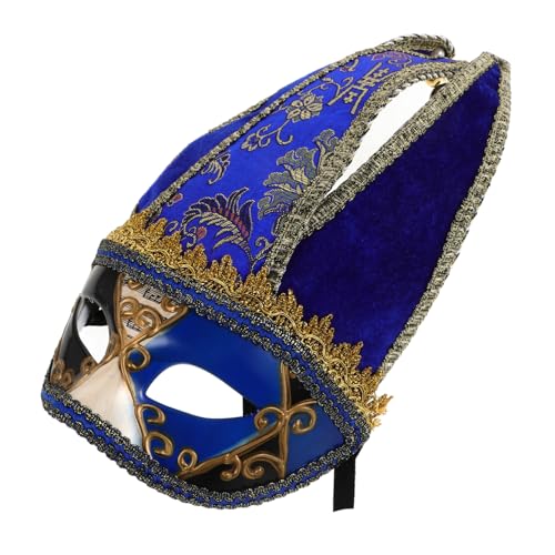 Homoyoyo Venetian Masquerade Maske Herren Kreatives Design Blaue Half Face Maske für Halloween Karneval Maskenball Kostüm Cosplay Party Tanzrequisite Homoyoyo Venetian Masquerade Maske Herren Kreatives Design Blaue Half Face Maske für Halloween Karneval Maskenball Kostüm Cosplay Party Tanzrequisite von Homoyoyo