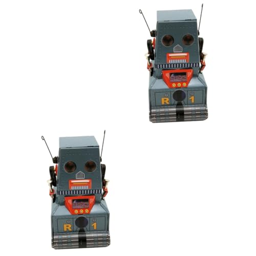 Homoyoyo 2stücke Tank Roboter Spielzeug Aus Blech Nostalgisches Aufziehspielzeug Für Sammler Fotorequisit Und Für Besondere Anlässe Homoyoyo 2stücke Tank Roboter Spielzeug Aus Blech Nostalgisches Aufziehspielzeug Für Sammler Fotorequisit Und Für Besondere Anlässe von Homoyoyo
