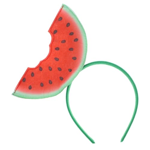 Homoyoyo Wassermelonen-Stirnband Für Partygeschenke Wassermelonen-Frucht-Stirnband Lustiges Frucht-Haarband 3D-Wassermelonen-Haarband Obst-Stirnband Modischer Kopfschmuck von Homoyoyo