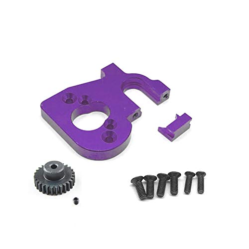 HondoKet RC Auto Motor Halterung Halter mit Motor Getriebe für 144001 124019 124018 RC Teile Upgrade ZubehöR, Lila von HondoKet