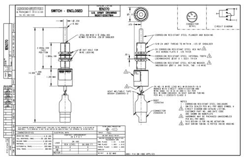 Honeywell SPS 1EN370 Schnappschalter 1St. von Honeywell SPS