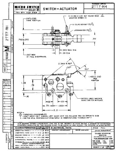 Honeywell SPS 2TT7-RH Schnappschalter 1St. von Honeywell SPS