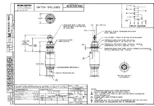 Honeywell SPS 424EN31-RB3 Schnappschalter 1St. von Honeywell SPS