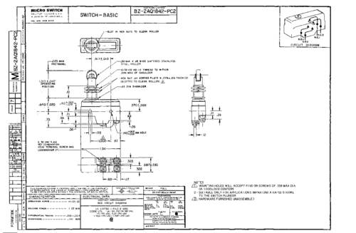 Honeywell SPS BZ-2AQ1842-PC2 Schnappschalter 1St. von Honeywell SPS