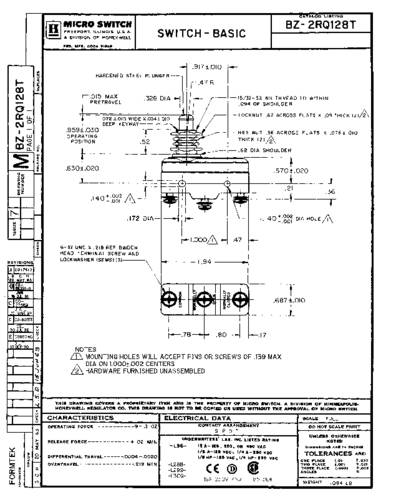 Honeywell SPS BZ-2RQ128T Schnappschalter 1St. von Honeywell SPS