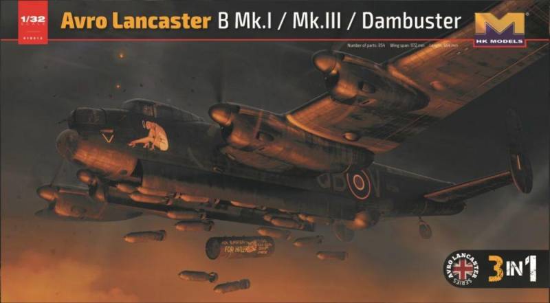 Avro Lancaster B Mk.I / Mk.III /Dambuster 3 in 1 von Hong Kong Models