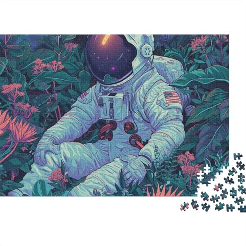 Astronaut 1000 Stück Spielzeug Geschenk 1000 Teile Farbenfrohes Puzzlespiel Holzpuzzles Science Fiction Puzzle Ganze Familie Spaß Puzzleteile Puzzles Für Erwachsene 1000pcs (75x50cm) von HongZhic