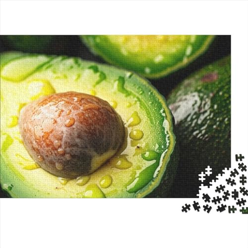 Avocado 1000 Stück Home Dekoration 1000 Teile Farbenfrohes Puzzlespiel Holzpuzzles Delicious Avocados Puzzle Abwechslungsreiche Puzzleteile Puzzles Für Erwachsene 1000pcs (75x50cm) von HongZhic