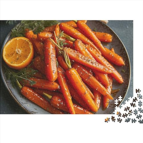 Carrot 300 Stück Spielzeug Geschenk 300 Teile Kein Staub Puzzlespiel Holzpuzzles Delicious Carrot Puzzle Abwechslungsreiche Puzzleteile Puzzles Für Erwachsene 300pcs (40x28cm) von HongZhic