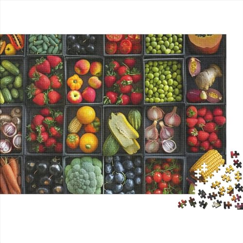 Color Pepper 500 Stück Spielzeug Geschenk 500 Teile Farbenfrohes Puzzlespiel Holzpuzzles Bright Colored Peppers Puzzle Abwechslungsreiche Puzzleteile Puzzles Für Erwachsene 500pcs (52x38cm) von HongZhic