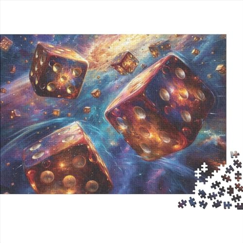 Dice 1000 Stück Spielzeug Geschenk 1000 Teile Kein Staub Puzzlespiel Holzpuzzles Fun Dice Puzzle Abwechslungsreiche Puzzleteile Puzzles Für Erwachsene 1000pcs (75x50cm) von HongZhic