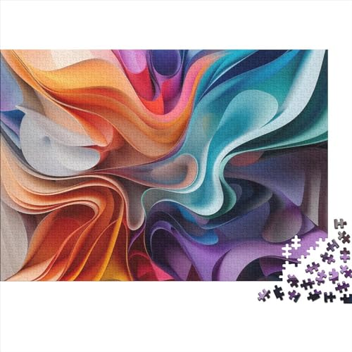 Farbe Welt 1000 Stück Spielzeug Geschenk 1000 Teile Kein Staub Puzzlespiel Holzpuzzles Buntes Puzzle Abwechslungsreiche Puzzleteile Puzzles Für Erwachsene 1000pcs (75x50cm) von HongZhic