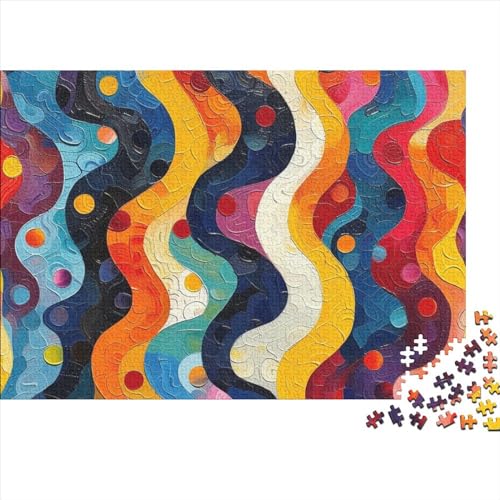 Farbe Welt 300 Stück Home Dekoration 300 Teile Farbenfrohes Puzzlespiel Holzpuzzles Buntes Puzzle Abwechslungsreiche Puzzleteile Puzzles Für Erwachsene 300pcs (40x28cm) von HongZhic