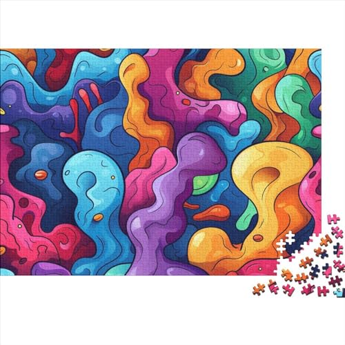 Farbe Welt 500 Stück Home Dekoration 500 Teile Farbenfrohes Puzzlespiel Holzpuzzles Buntes Puzzle Abwechslungsreiche Puzzleteile Puzzles Für Erwachsene 500pcs (52x38cm) von HongZhic