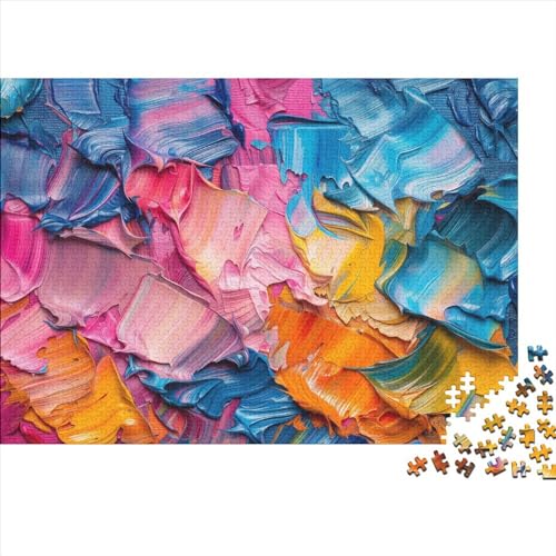 Farbstoff 1000 Stück Spielzeug Geschenk 1000 Teile Farbenfrohes Puzzlespiel Holzpuzzles Buntes Puzzle Ganze Familie Spaß Puzzleteile Puzzles Für Erwachsene 1000pcs (75x50cm) von HongZhic