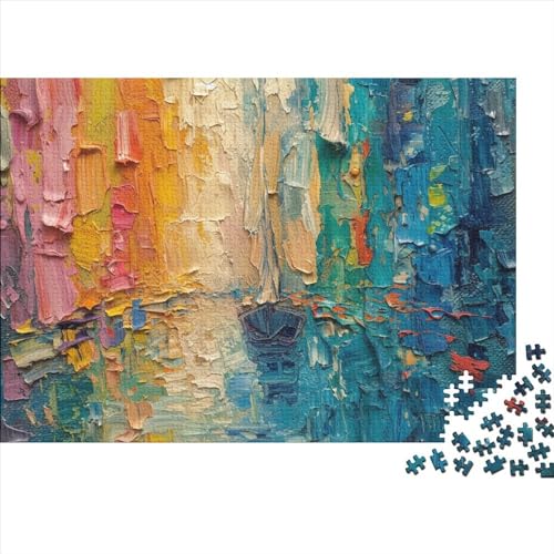 Farbstoff 300 Stück Spielzeug Geschenk 300 Teile Kein Staub Puzzlespiel Holzpuzzles Buntes Puzzle Abwechslungsreiche Puzzleteile Puzzles Für Erwachsene 300pcs (40x28cm) von HongZhic