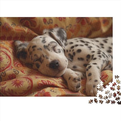 Gefleckter Hund 1000 Stück Home Dekoration 1000 Teile Kein Staub Puzzlespiel Holzpuzzles Tier Puzzle Ganze Familie Spaß Puzzleteile Puzzles Für Erwachsene 1000pcs (75x50cm) von HongZhic