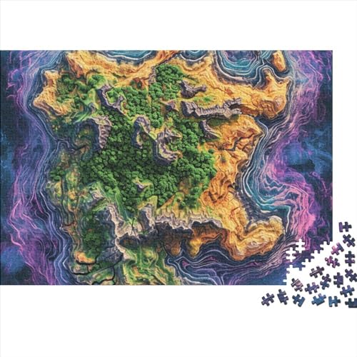 Insel 1000 Stück Spielzeug Geschenk 1000 Teile Farbenfrohes Puzzlespiel Holzpuzzles Schöne Aussicht Puzzle Abwechslungsreiche Puzzleteile Puzzles Für Erwachsene 1000pcs (75x50cm) von HongZhic