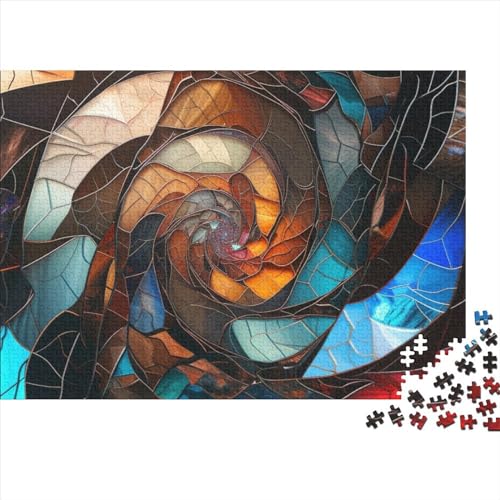 Stained Glass 1000 Stück Spielzeug Geschenk 1000 Teile Kein Staub Puzzlespiel Holzpuzzles Pretty Glass Puzzle Abwechslungsreiche Puzzleteile Puzzles Für Erwachsene 1000pcs (75x50cm) von HongZhic