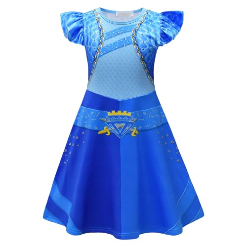 Hongsuny Mädchen Aufstieg der roten Bridget Kostüm Kleid Kinder Mädchen Rote Filme Cartoon Kostüm Halloween Cosplay Outfit mit Perücke von Hongsuny