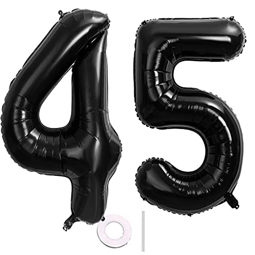 40 Zoll 2 Luftballons Zahle 45. Schwarz Geburtstag XXL 100cm Riesen Folienballon Zahlenballon 45 Schwarz Nummer Folienballon 45 Ballon Zahl 45 Heliumballon Luftballon 45 für Geburtstag Party Deko(45) 40 Zoll 2 Luftballons Zahle 45. Schwarz Geburtstag XXL 100cm Riesen Folienballon Zahlenballon 45 Schwarz Nummer Folienballon 45 Ballon Zahl 45 Heliumballon Luftballon 45 für Geburtstag Party Deko(45) von Hongyantech