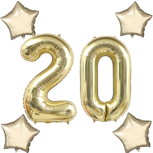 Blasses Gold Luftballons Zahl 20+4 pcs stern Folienballon Zahl 20 .Geburtstag frau mädchen,40" Riesenzahl Ballons 20 .geburtstagsdeko mann,Zahlenballon 20, Helium Ballons 20 Zahlen Luftballon Blasses Gold Luftballons Zahl 20+4 pcs stern Folienballon Zahl 20 .Geburtstag frau mädchen,40" Riesenzahl Ballons 20 .geburtstagsdeko mann,Zahlenballon 20, Helium Ballons 20 Zahlen Luftballon von Hongyantech