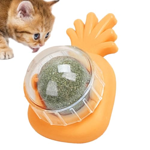 Honhoha Catnip Balls für Katzen Wand Wall Catnip Roller zum Lecken von Katzen Essbares Spielzeug für rotierende Kätzchen zum Lecken von Katzen, sicheres, gesundes Kauspielzeug für Katzen, von Honhoha