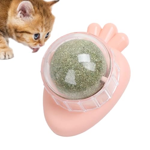 Honhoha Catnip Balls für Katzen Wand Wall Catnip Roller zum Lecken von Katzen Essbares Spielzeug für rotierende Kätzchen zum Lecken von Katzen, sicheres, gesundes Kauspielzeug für Katzen, von Honhoha