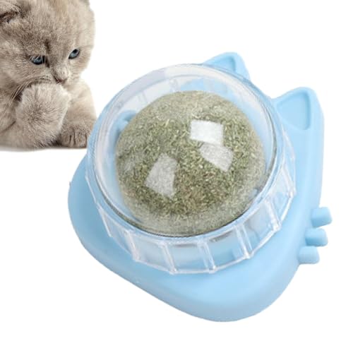 Honhoha Catnip Balls für Katzen Wand Wall Catnip Roller zum Lecken von Katzen Essbares Spielzeug für rotierende Kätzchen zum Lecken von Katzen, sicheres, gesundes Kauspielzeug für Katzen, von Honhoha