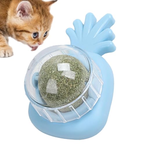 Honhoha Catnip Balls für Katzen Wand Wall Catnip Roller zum Lecken von Katzen Essbares Spielzeug für rotierende Kätzchen zum Lecken von Katzen, sicheres, gesundes Kauspielzeug für Katzen, von Honhoha