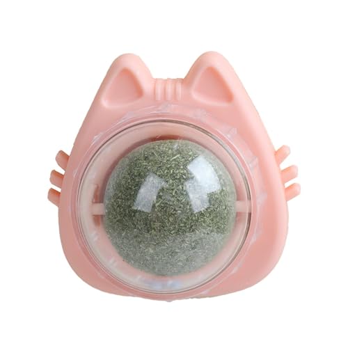 Honhoha Catnip Balls für Katzen Wand Wall Catnip Roller zum Lecken von Katzen Essbares Spielzeug für rotierende Kätzchen zum Lecken von Katzen, sicheres, gesundes Kauspielzeug für Katzen, von Honhoha