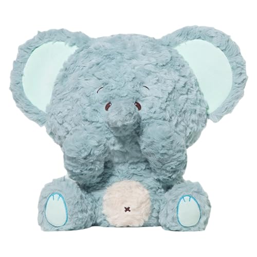 Honhoha Gefülltes Elefanten Kissenspielzeug,Gefülltes Elefanten-Plüschtier Entzückende ausgestopfte weiche Elefanten-süße Puppe | Plushies umarmendes Elefantenkissenspielzeug für Wohnzimmer, von Honhoha