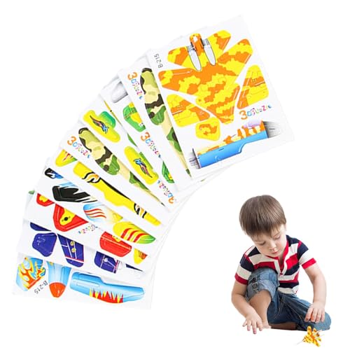 Honhoha Kleinkind-Puzzles, 3D-Puzzles Papierflieger-Bausatz 3D-Puzzle Tier,Pädagogische Kinderpuzzles für Familienaktivitäten und Lernspiele von Honhoha