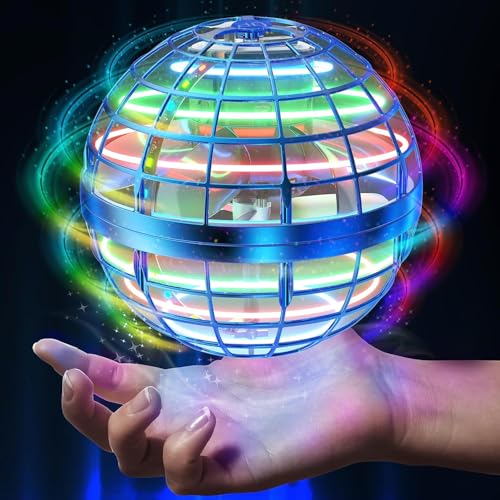 Hoofun Fliegender Ball, Flying Spinner mit RGB Licht, Magic Hover Schwebe Ball, Spielzeug Jungen Magischer Ball, Toy Geschenke für Jungen Mädchen 6-12 Jahre von Hoofun