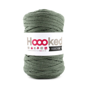 Hoooked Ribbon XL T-Shirt Garn Unicolor SP6 Armeegrün von Hoooked