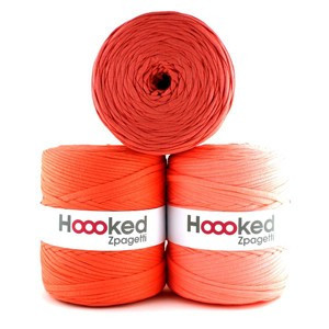 Hoooked Zpagetti T-Shirt Garn Unicolor 09 Orangeton 1 Stk von Hoooked