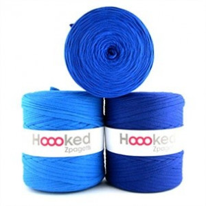 Hoooked Zpagetti T-Shirt Garn Unicolor 15 Medium-Blau-Ton 1 Stk von Hoooked