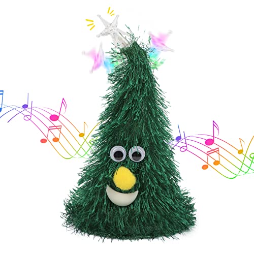 Hopearl Singende tanzende Weihnachtsbaum Twinkling Star Rockin Elektrisches interaktives animiertes Spielzeug Plüsch Buddy Geschenk für Kleinkinder, 7'' von Hopearl