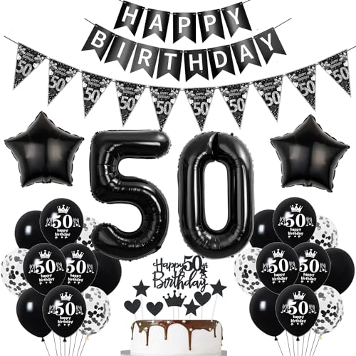 Deko 50. Geburtstag Mann Frauen Schwarz Tortendeko 50 Geburtstag Frauen Party Deko Schwarz Luftballons 50 Mann deko Geburtstagsdeko 50 jahre Ballon 50 Deko 50. Geburtstag Mann Frauen Schwarz Tortendeko 50 Geburtstag Frauen Party Deko Schwarz Luftballons 50 Mann deko Geburtstagsdeko 50 jahre Ballon 50 von Hopewey