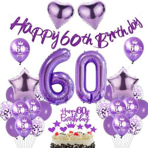 Lila Luftballon 60. Geburtstag Dekoration Frauen Lila Tortendeko 60. Geburtstag Frauen Geburtstagsdeko 60 Jahre Frauen Ballon violett Folienballon 60 deko 60. Geburtstag Frau Mädchen Lila Ballon Lila Luftballon 60. Geburtstag Dekoration Frauen Lila Tortendeko 60. Geburtstag Frauen Geburtstagsdeko 60 Jahre Frauen Ballon violett Folienballon 60 deko 60. Geburtstag Frau Mädchen Lila Ballon von Hopewey