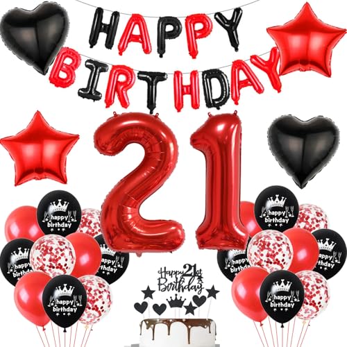 Luftballon 21. Geburtstag deko frau rot Schwarz set Folienballon Zahlen 21 Geburtstagsdeko frauen 21 Jahre geburtstagdeko 21 jahre 21. Geburtstag deko Rot frau Geburtstagsdeko 21 Jahre frauen Luftballon 21. Geburtstag deko frau rot Schwarz set Folienballon Zahlen 21 Geburtstagsdeko frauen 21 Jahre geburtstagdeko 21 jahre 21. Geburtstag deko Rot frau Geburtstagsdeko 21 Jahre frauen von Hopewey