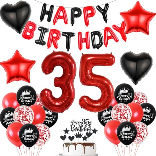 Luftballon 35. Geburtstag deko frau rot Schwarz set Folienballon Zahlen 35 Geburtstagsdeko frauen 35 Jahre geburtstagdeko 35 jahre 35. Geburtstag deko Rot frau Geburtstagsdeko 35 Jahre frauen Luftballon 35. Geburtstag deko frau rot Schwarz set Folienballon Zahlen 35 Geburtstagsdeko frauen 35 Jahre geburtstagdeko 35 jahre 35. Geburtstag deko Rot frau Geburtstagsdeko 35 Jahre frauen von Hopewey