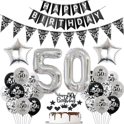 Luftballon 50. Geburtstag Dekoration Schwarz Tortendeko 50. Geburtstag Frau männer Geburtstagsdeko 50 Jahre Mann Frauen Schwarz Folienballon 50 Ballon 50 Luftballon 50. Geburtstag Dekoration Schwarz Tortendeko 50. Geburtstag Frau männer Geburtstagsdeko 50 Jahre Mann Frauen Schwarz Folienballon 50 Ballon 50 von Hopewey