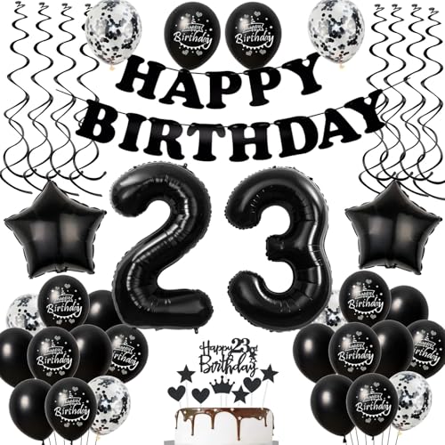 Luftballons 23. Geburtstag Mann Frauen Deko Schwarz Tortendeko 23. Geburtstag Deko Mann Frau Schwarz Geburtstagsdeko 23 Jahre Frauen Männer dekoration 23 deko torte Luftballons 23. Geburtstag Mann Frauen Deko Schwarz Tortendeko 23. Geburtstag Deko Mann Frau Schwarz Geburtstagsdeko 23 Jahre Frauen Männer dekoration 23 deko torte von Hopewey